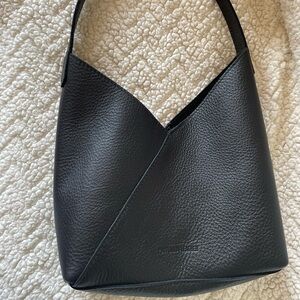 Portland Leather Black Pebbled Naomi Large Bag